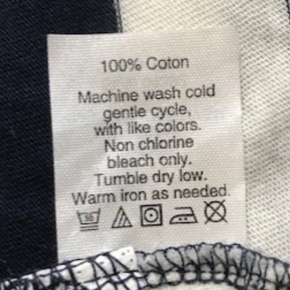 J. Crew Navy Blue & White Striped Tissue Turtleneck Top - Picture 7 of 8